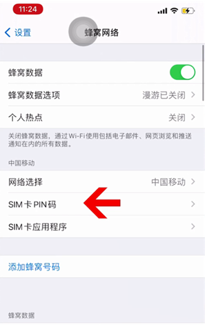 新城苹果14维修网分享如何给iPhone14的SIM卡设置密码 